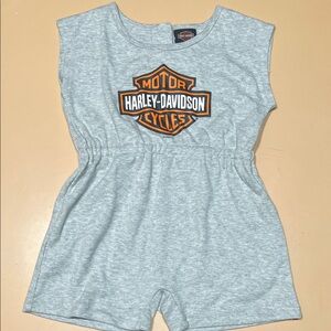 Harley-Davidson Light Gray Romper